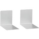 Serre-livres magnétiques MAUL, en métal. 120 x P 140 x H 140 mm, argenté
