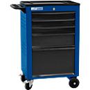 Servante d'atelier BASIC, 5 tiroirs, bleu