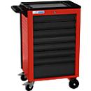 Servante d'atelier BASIC, 8 tiroirs, rouge