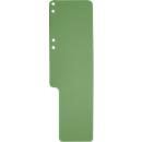 Serviette de classement Exacompta, vierge, L 100 x H 320 mm, avec pli latéral, rainurée &amp; perforée, Ange Bleu, carton recyclé, vert, 100 pièces