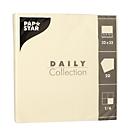 Serviettes Papstar "Daily Collection", avec pliage en ¼, 320 x 320 mm, 20 pièces, champagne