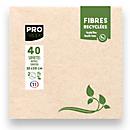 Serviettes Pronappe, 2 plis, 380 x 380 mm, cellulose, beige clair, 40 pièces