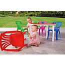Set: 1 tuintafel + 4 tuinstoelen voor kinderen, 5 stuks