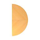 Set aanbouwtafels ULM, met steunvoet, B 1600 x D 800 x H 650-850 mm, beukenpatroon