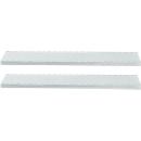 Set de 2 étagères pour système de rayonnage FBR 2200, l. 1282 x P 400 mm, galvanisé