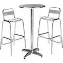 Set SUNSHINE : 1 table haute + 2 chaises hautes de bar