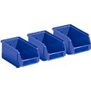 Set van 3 magazijnbakken LF 211, kunststof, 0,9 liter