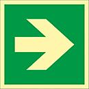 Seta direcional para instalações de primeiros- socorros