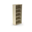 Shelf BEXXSTAR, 5 file heights, W 800 x D 445 x H 1895 mm, maple decor