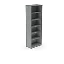 Shelf BEXXSTAR, 6 file heights, W 800 x D 445 x H 2225 mm, dark gray