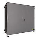 Shelf container BAUER CEN 29-2, steel, double wing door, W 3175 x D 1480 x H 2980 mm, gray
