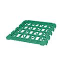 Shelf, plastic, for 3-sided swap body, green