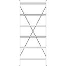Shelf rack SSI Schaefer R3000, basic rack, W 1055 x D 300 mm, shelf load 100 kg