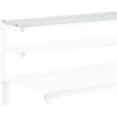 Shelf Treston SH 120, up to 50 kg, W 1200 x D 310 x H 1550 mm, height-adjustable, chipboard, light gray RAL 7035