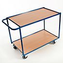 Shelf truck, with 2 shelves Rollcart, L 1000 x W 600 x H 810 mm, bearing capacity 300 kg