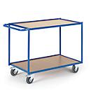 Shelf truck, with 2 shelves Rollcart, L 800 x W 500 x H 810 mm, bearing capacity 300 kg