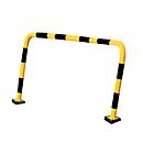 Shock protection SWING, outdoor use, 1240 x 2000 mm, yellow/black
