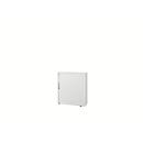 Shutter cabinet, 2 AA, 1-piece, without centre partition, W 800 mm, white
