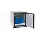 Sicherheits-Unterbauschrank Typ 90 asecos UB-T-90, Flügeltür, Anschlag rechts, Front Lichtgrau, B 593 x T 574 x H 600 mm