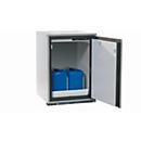 Sicherheits-Unterbauschrank Typ 90 asecos UB-T-90, Flügeltür, Anschlag rechts, Front Lichtgrau, B 593 x T 600 x H 800 mm