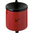 Sicherheitsaschenbecher, H 145 x ø 150 mm, rot