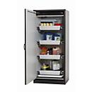 Sicherheitsschrank Typ 30 asecos Q-CLASSIC-30, Flügeltür, Anschlag links, Front Sicherheitsgelb, B 864 x T 620 x H 1947 mm