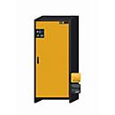 Sicherheitsschrank Typ 30 asecos Q-CLASSIC-30, Flügeltür, Anschlag rechts, Front Sicherheitsgelb, B 864 x T 620 x H 1947 mm