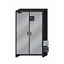 Sicherheitsschrank Typ 30 asecos Q-CLASSIC-30, Flügeltüren, Front asecos Silber, B 1164 x T 620 x H 1947 mm