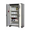 Sicherheitsschrank Typ 30 asecos Q-CLASSIC-30, Flügeltüren, Front Reinweiß, B 1164 x T 620 x H 1947 mm