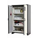 Sicherheitsschrank Typ 30 asecos Q-CLASSIC-30, Flügeltüren, Front Reinweiß, B 1164 x T 620 x H 1947 mm