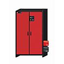 Sicherheitsschrank Typ 30 asecos Q-CLASSIC-30, Flügeltüren, Front Verkehrsrot, B 1164 x T 620 x H 1947 mm