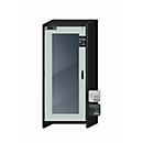 Sicherheitsschrank Typ 30 asecos Q-DISPLAY-30, Flügeltür mit Glasausschnitt, Anschlag links, Front Lichtgrau, B 864 x T 620 x H 1947 mm