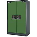 Sicherheitsschrank Typ 90 Asecos Q-CLASSIC-90 asecos, B 1200 mm, 3 Böden, resedagrün
