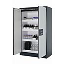 Sicherheitsschrank Typ 90 asecos Q-CLASSIC-90, Flügeltüren, Front Lichtgrau, B 1193 x T 615 x H 1953 mm