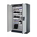 Sicherheitsschrank Typ 90 asecos Q-CLASSIC-90, Flügeltüren, Front Lichtgrau, B 1193 x T 615 x H 1953 mm