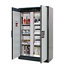 Sicherheitsschrank Typ 90 asecos Q-CLASSIC-90, Flügeltüren, Front Lichtgrau, B 1193 x T 615 x H 1953 mm
