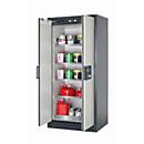 Sicherheitsschrank Typ 90 asecos Q-CLASSIC-90, Flügeltüren, Front Lichtgrau, B 893 x T 615 x H 1953 mm