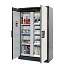 Sicherheitsschrank Typ 90 asecos Q-CLASSIC-90, Flügeltüren, Front Reinweiß, B 1193 x T 615 x H 1953 mm