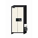 Sicherheitsschrank Typ 90 asecos Q-CLASSIC-90, Flügeltüren, Front Reinweiß, B 893 x T 615 x H 1953 mm