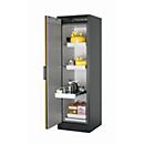 Sicherheitsschrank Typ 90 asecos Q-PEGASUS-90, Flügeltür mit Schliess-Automatik, Anschlag links, Front Sicherheitsgelb, B 599 x T 615 x H 1953 mm