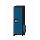 Sicherheitsschrank Typ 90 asecos Q-PEGASUS-90, Flügeltür mit Schliess-Automatik, Anschlag rechts, Front Enzianblau, B 599 x T 615 x H 1953 mm