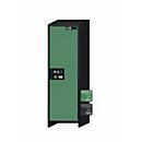 Sicherheitsschrank Typ 90 asecos Q-PEGASUS-90, Flügeltür mit Schliess-Automatik, Anschlag rechts, Front Resedagrün, B 599 x T 615 x H 1953 mm