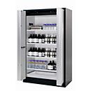 Sicherheitsschrank Typ 90 asecos Q-PHOENIX-90, Falttüren, Front Lichtgrau, B 1193 x T 615 x H 1953 mm