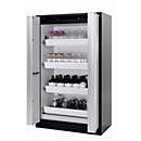 Sicherheitsschrank Typ 90 asecos Q-PHOENIX-90, Falttüren, Front Lichtgrau, B 1193 x T 615 x H 1953 mm