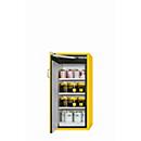Sicherheitsschrank Typ 90 asecos S-CLASSIC-90, Flügeltür, Anschlag links, Front Sicherheitsgelb, B 596 x T 616 x H 1298 mm