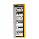 Sicherheitsschrank Typ 90 asecos S-CLASSIC-90, Flügeltür mit Türfeststellanlage, Anschlag links, Front Sicherheitsgelb, B 596 x T 616 x H 1968 mm