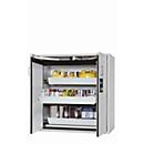 Sicherheitsschrank Typ 90 asecos S-CLASSIC-90, Flügeltüren mit Türfeststellanlage, Front Lichtgrau, B 1196 x T 616 x H 1298 mm