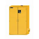 Sicherheitsschrank Typ 90 asecos S-CLASSIC-90, Flügeltüren mit Türfeststellanlage, Front Sicherheitsgelb, B 1196 x T 616 x H 1968 mm