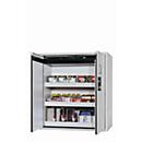 Sicherheitsschrank Typ 90 asecos S-PEGASUS-90, Flügeltüren mit Schließ-Automatik, Einhandbedienung, Front Lichtgrau, B 1196 x T 616 x H 1298 mm