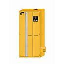 Sicherheitsschrank Typ 90 asecos S-PHOENIX-90, Flügel- und Falttüren mit Türfeststellanlage, Front Sicherheitsgelb, B 896 x T 616 x H 1968 mm